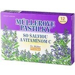 PASTILLAS MÜLLER'S SHALVIA Y VITAMINA C 1×24 pcs, para resfriados PASTILLAS MÜLLER'S SHALVIA Y VITAMINA C 1×24 pcs, para resfriados