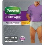 DEPEND SUPER L/XL for men 1x9 pcs, elastic briefs, hip circumference 95-150 cm