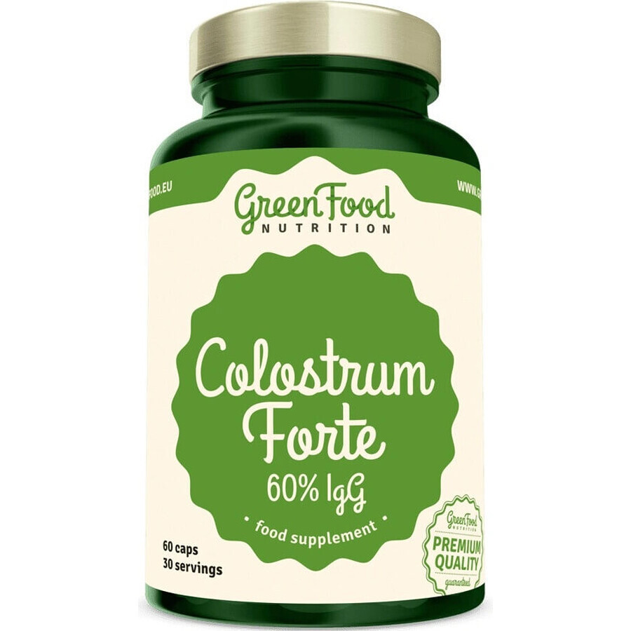 GreenFood Nutrition Colostrum Biest Forte 60% IgG 60cps 1×60 cps