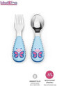 Zoo Stainless steel spoon and fork Butterfly 12m+ 1&#215;1 pc, utensils for kids