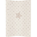 CEBA Change mat 2 square soft COSY (50x70) Beige stars 1×1 pc