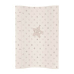 CEBA Change mat 2 square soft COSY (50x70) Beige stars 1×1 pc