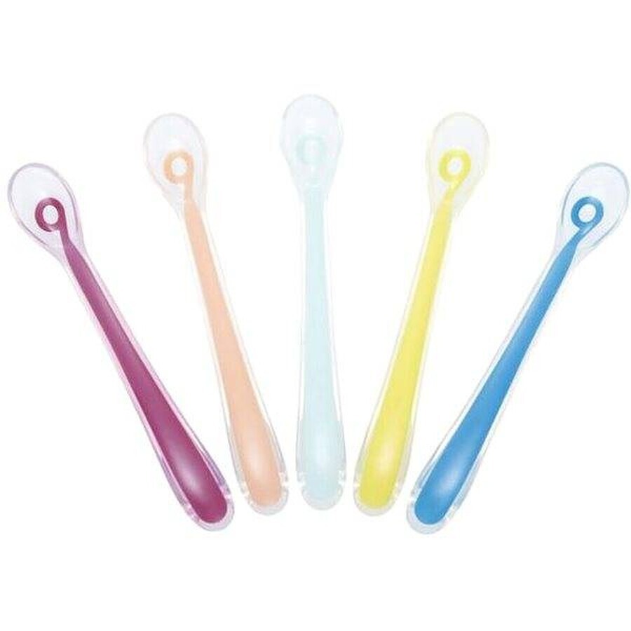 JANE Set of 3 silicone spoons Mint 1×1 set, set of spoons