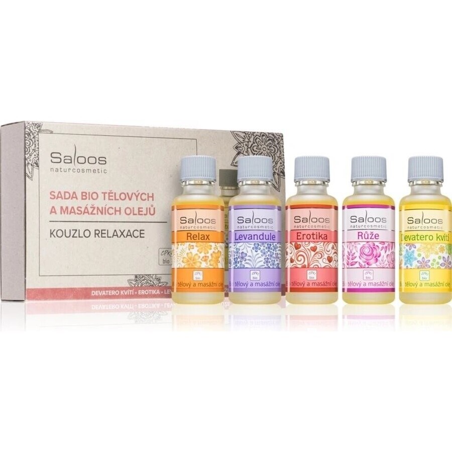 SALOOS Magic of relaxation - set of massage oils 1×5x20 ml, set of massage oils