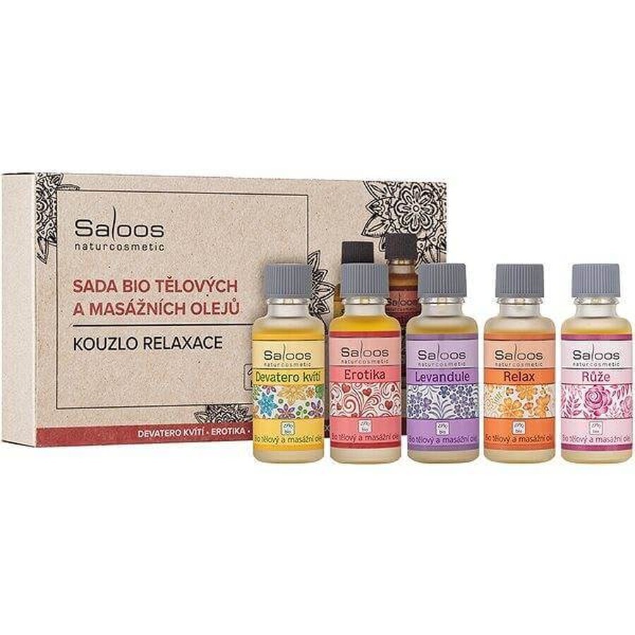 SALOOS Magic of relaxation - set of massage oils 1×5x20 ml, set of massage oils