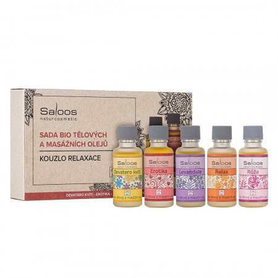 SALOOS Magic of relaxation - set of massage oils 1×5x20 ml, set of massage oils