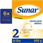 Sunar Complex 2 6×600 g, zuigelingenmelk, vanaf 6 maanden Sunar Complex 2 6×600 g, zuigelingenmelk, vanaf 6 maanden