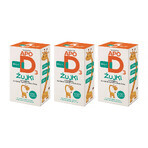 Set ApoD3 Chews, vitamin D3 800 IU for children over 3 years, orange flavor, 3 x 30 chewable softgels