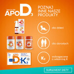 Set ApoD3 Chews, vitamin D3 800 IU for children over 3 years, orange flavor, 3 x 30 chewable softgels