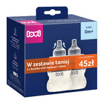 Lovi Medical+ set, antikoliekfles met dynamische speen, mini, vanaf de geboorte, 2 x 150 ml Lovi Medical+ set, antikoliekfles met dynamische speen, mini, vanaf de geboorte, 2 x 150 ml