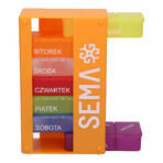 SEMA Protect three-chamber weekly medication box SEMA Protect three-chamber weekly medication box