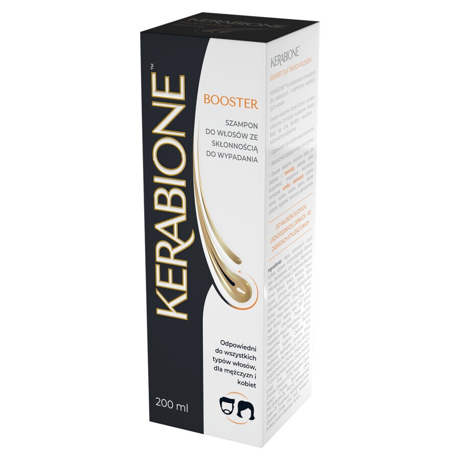 Kerabione Booster, shampoo for hair prone to hair loss, 200 ml