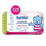 Bambino, emollient wipes 3in1, pack of four, 4 x 57 pieces Bambino, emollient wipes 3in1, pack of four, 4 x 57 pieces