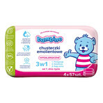 Bambino, emollient wipes 3in1, pack of four, 4 x 57 pieces Bambino, emollient wipes 3in1, pack of four, 4 x 57 pieces