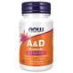 Now Foods A&amp;D, vitamin A 10 000 IU + vitamin D 400 IU, 100 capsules