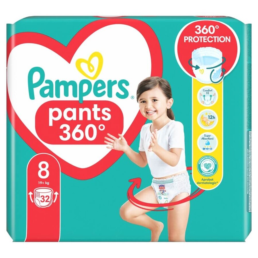 Pampers Pants, diapers, size 8, 19 kg+, 32 pcs