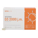 SEMA Lab Vitamin D3 2000 IU, 60 softgels SEMA Lab Vitamin D3 2000 IU, 60 softgels