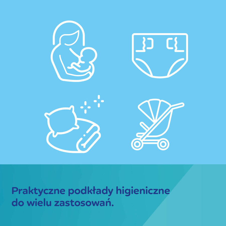 Canpol Babies, multi-purpose disposable sanitary pads, super absorbent, 90 cm x 60 cm, 10 pieces + 2 pieces free of charge