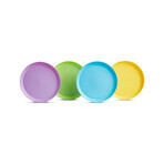 Munchkin, colorful plates, from 6 months, 4 pieces