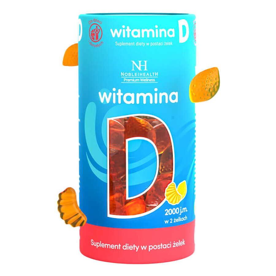 Noble Health Vitamin D, jellies, 60 pieces