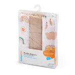 BabyOno, muslin diapers, 100% cotton, brown, 70 x 70 cm, 3 pcs BabyOno, muslin diapers, 100% cotton, brown, 70 x 70 cm, 3 pcs