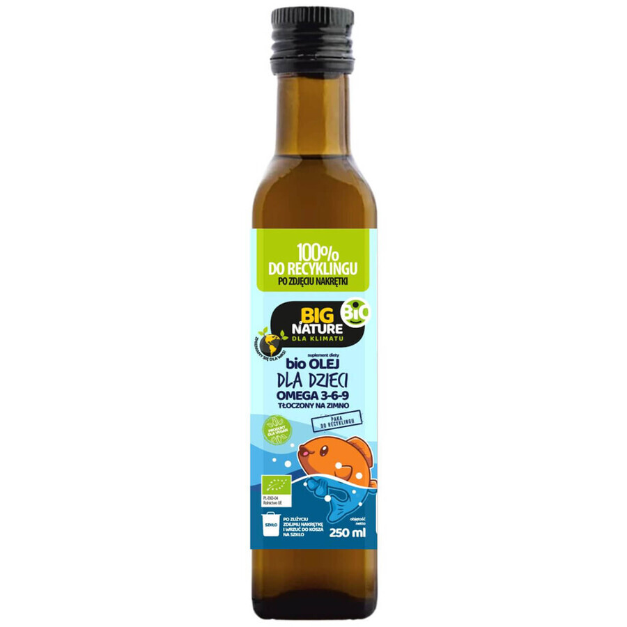 Big Nature Bio Baby Baby Oil Omega 3-6-9, cold pressed, 250 ml