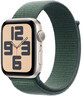 Apple Watch SE GPS 40mm Starlight Aluminum Case Starlight with Sport Loop Lake Green