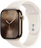 Apple Watch Series 10 GPS + Cellular 42mm Gold Titanium Case with Starlight Sport Band - M/L