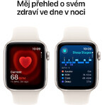 Apple Watch SE GPS + Cellular 44mm Starlight Starlight Aluminum Case with Starlight Sport Band - M/L
