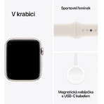Apple Watch SE GPS + Cellular 44mm Starlight Starlight Aluminum Case with Starlight Sport Band - M/L