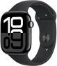 Apple Watch Series 10 GPS 46mm Jet Black Aluminum Case with Black Sport Band - M/L