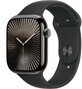 Apple Watch Series 10 GPS + Cellular 42mm Slate Titanium Case with Black Sport Band - M/L