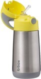 B. box Drinking thermos with yellow/grey straw 350 ml