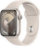 Apple Watch Series 9 GPS 41mm Starlight Aluminum Case with Starlight Sport Bracelet - S/M