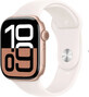 Apple Watch Series 10 GPS + Cellular 42mm Rose Gold Aluminum Case with Sport Band Light Blush - M/L