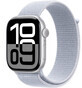 Apple Watch Series 10 GPS 46mm Silver Aluminum Case with Sport Buckle Blue Cloud