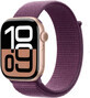 Apple Watch Series 10 GPS + Cellular 42mm Aluminum Case Rose Gold with Sport Buckle Plum