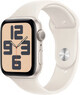 Apple Watch SE GPS 40mm Starlight Aluminum Case with Starlight Sport Bracelet - M/L