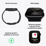 Apple Watch Series 10 GPS + Cellular 46mm Rose Gold Aluminum Case with Sport Band Light Blush - M/L