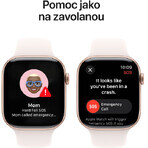 Apple Watch Series 10 GPS + Cellular 46mm Rose Gold Aluminum Case with Sport Band Light Blush - M/L