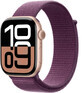 Apple Watch Series 10 GPS + Cellular 46mm Aluminum Case Rose Gold with Sport Buckle Plum