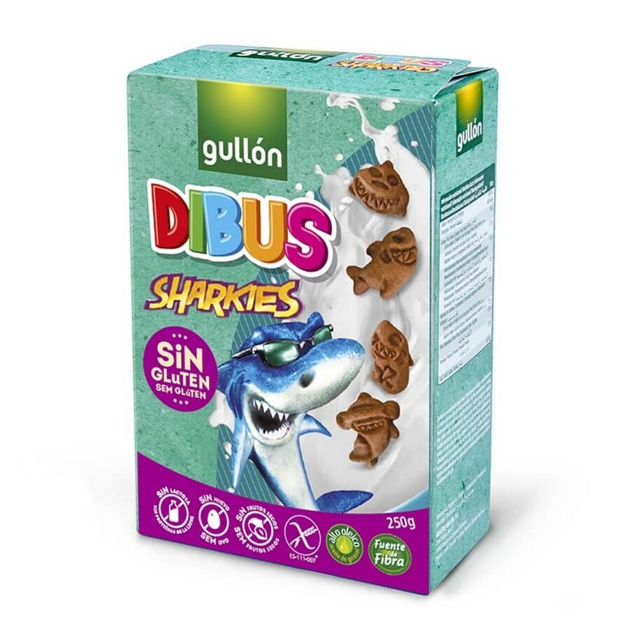 Buy Gluten free biscuits Dibus Sharkies, 250g, Gullon Gluten free biscuits Dibus Sharkies, 250g, Gullon