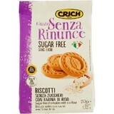 Sugar-free soft dough biscuits with rice flour and sweetener, 270 g, Crich