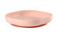 Beaba Silicone plate with pink suction cup