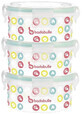 Badabulle bowls with lids and clips 3 x 300 ml