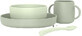 Suavinex Silicone table set Colour essence - green 4 pieces
