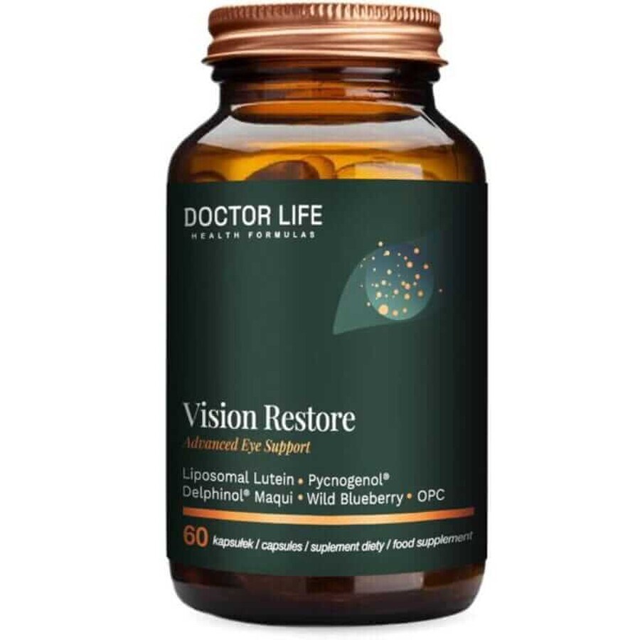 Doctor Life Vision Restore (Lutein, Pycnogenol, curcumin) 60 capsules