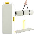 4Fizjo, TPE exercise mat, non-slip, gray, 6 mm, 1 pc 4Fizjo, TPE exercise mat, non-slip, gray, 6 mm, 1 pc