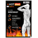 Hot Plast Forte, heating plaster, size XL, 12 cm x 18 cm, 1 pc