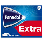 Panadol Extra 500 mg + 65 mg, 24 filmomhulde tabletten Panadol Extra 500 mg + 65 mg, 24 filmomhulde tabletten